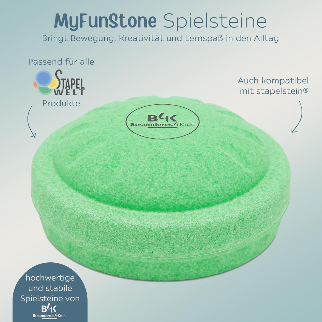Stapelwelt MyFunStone Spielstein Balancierstein, Besonderes4Kids, kompatibel mit anderen Balancierst