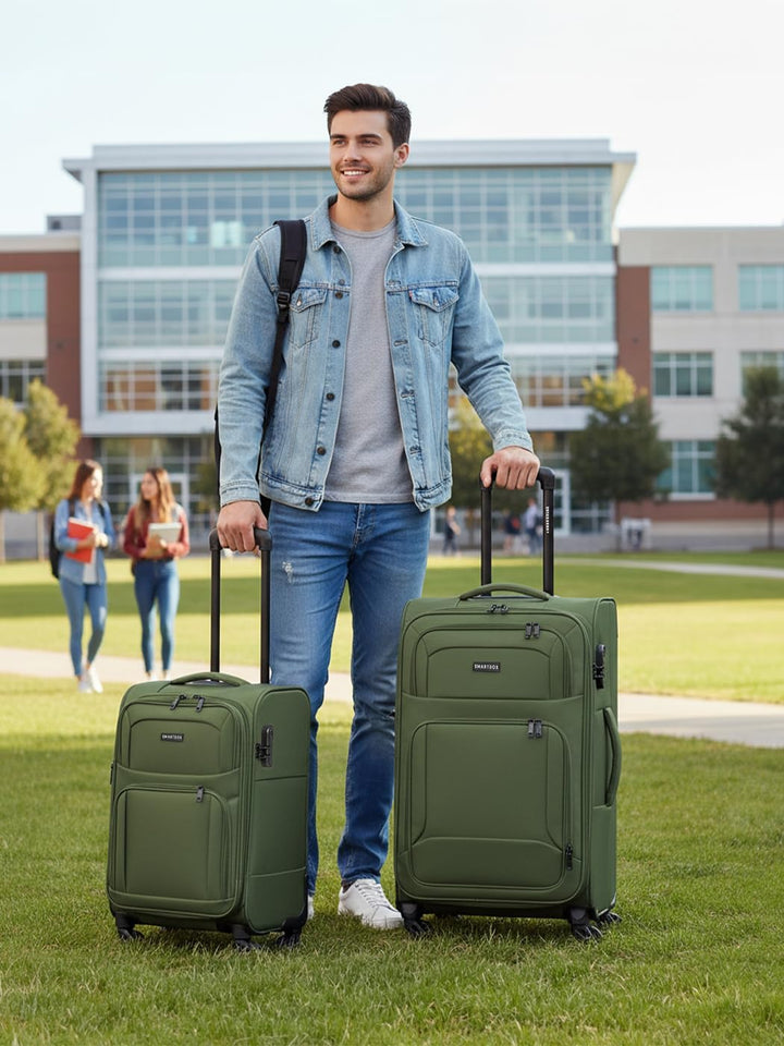 Smartbox Weichgepäck Check-in Koffer für Damen &amp; Herren | Mittelgrosser Trolley 41 x 27 x 67 cm | 4