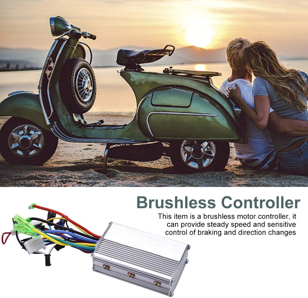 Nimoa 24V 250W Bürstenloser Motorcontroller, Robuster Bürstenloser Controller aus Aluminiumlegierung