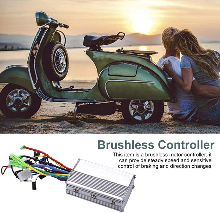 Nimoa 24V 250W Bürstenloser Motorcontroller, Robuster Bürstenloser Controller aus Aluminiumlegierung