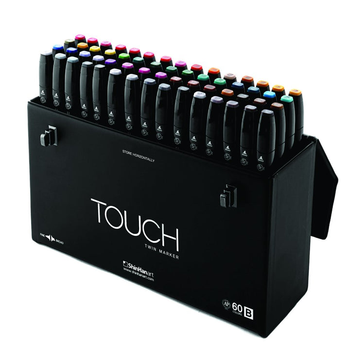 ShinHanart Touch Twin Marker 60A Colors 60er Set Grafikmarker Box Design
