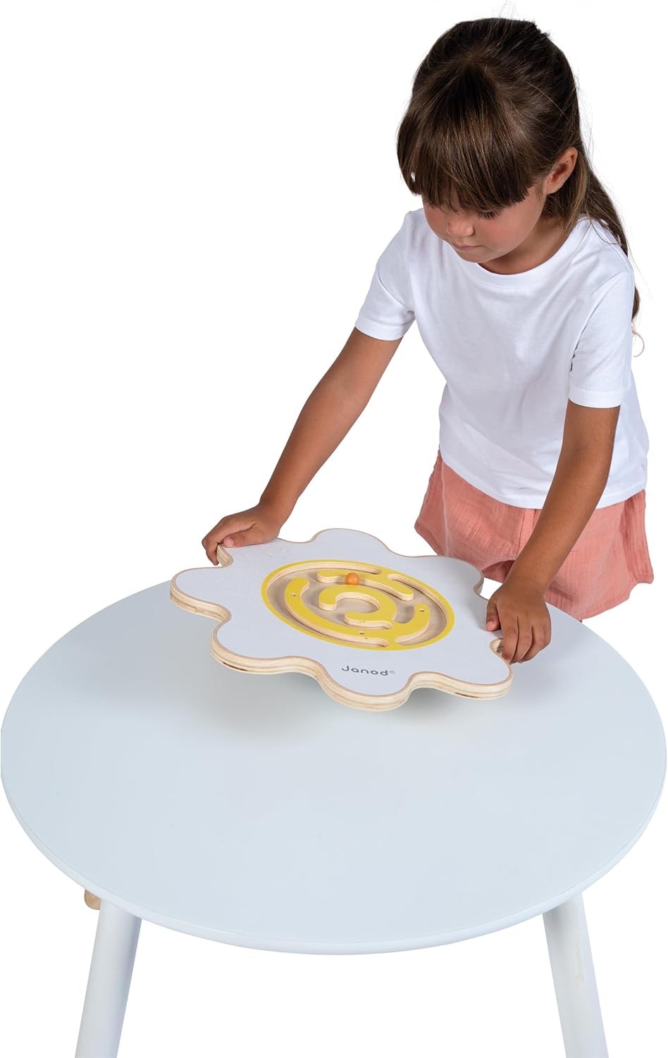 Janod - Sweet Cocoon Balance Board Blume Spielzeug aus FSC-Holz - Fördert Gleichgewichtssinn und Kon