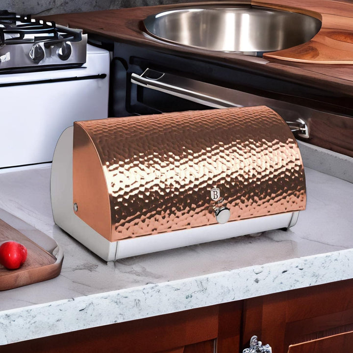 Berlinger Haus Metallic Line- Rose Gold Edition Brotbox, BH/6714 Roségold Edelstahl 18/8