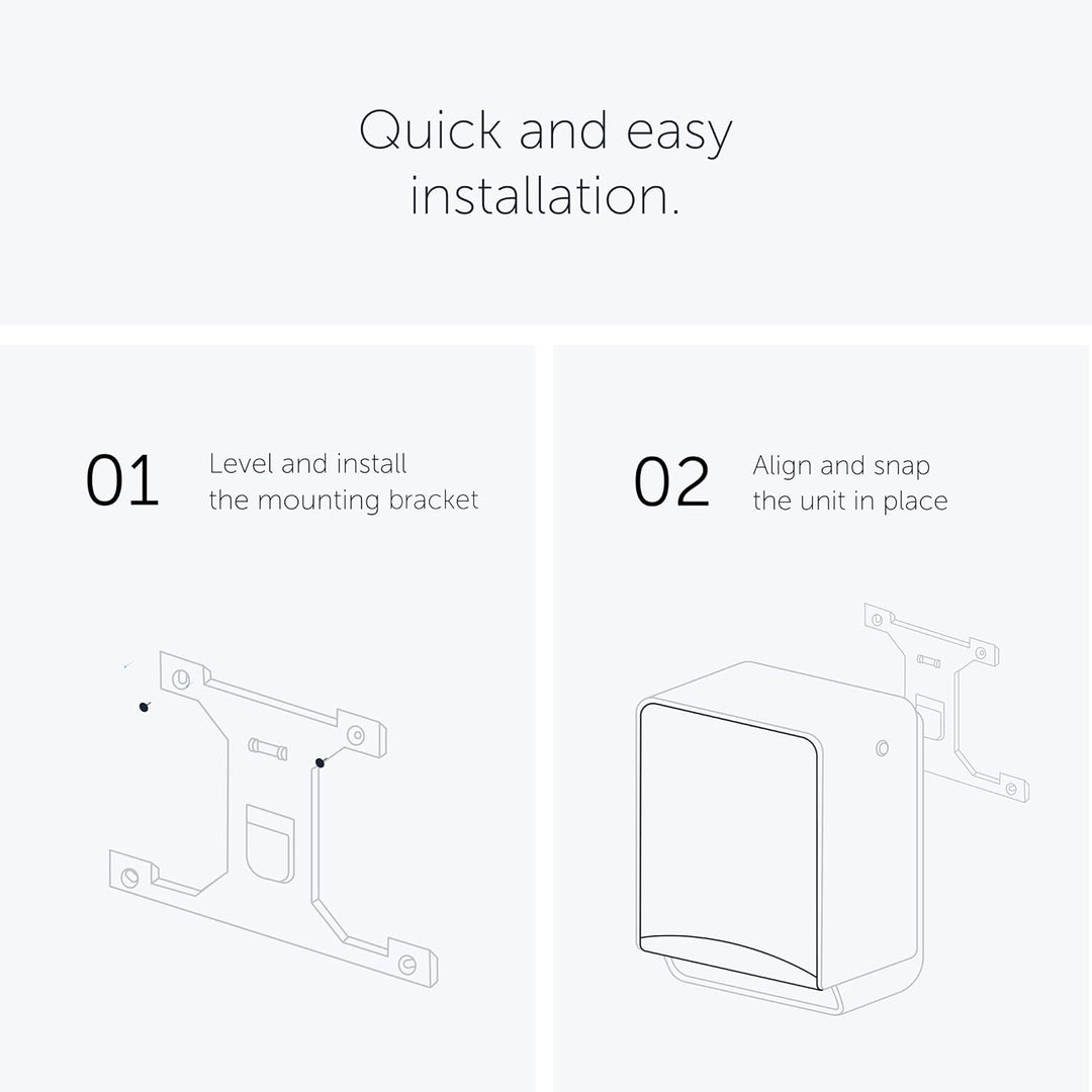 Kimberly-Clark Professional Automatischer ICON-Rollenhandtuchspender (53940), weisses Gehäuse mit we