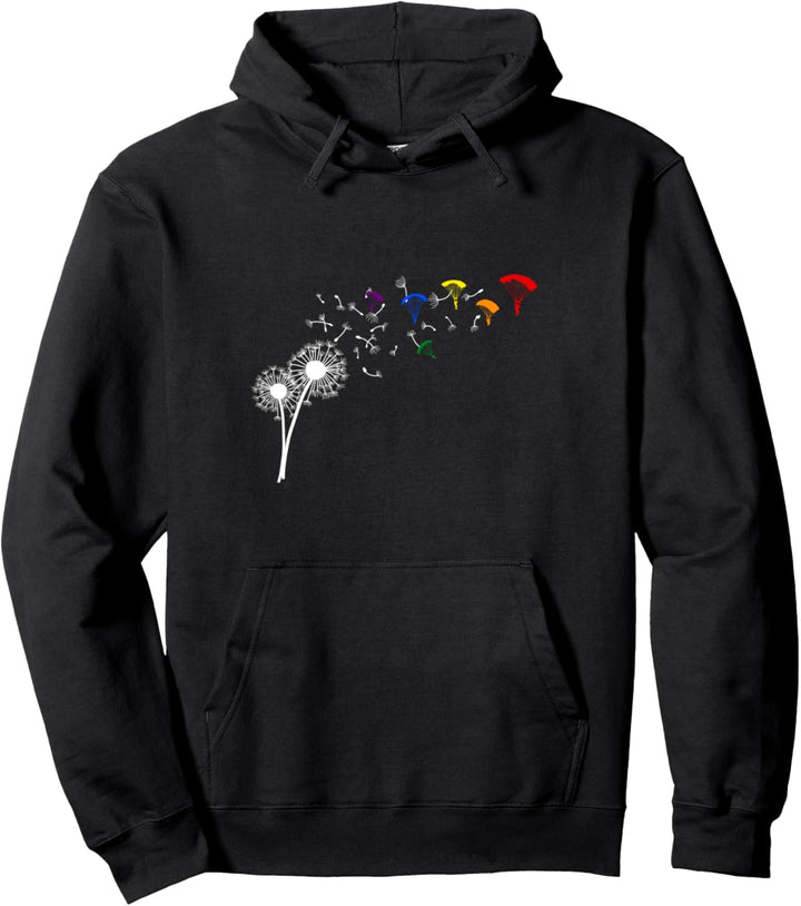 Pusteblume Gay Pride T-Shirt Löwenzahn Paragleiter Geschenk Pullover Hoodie
