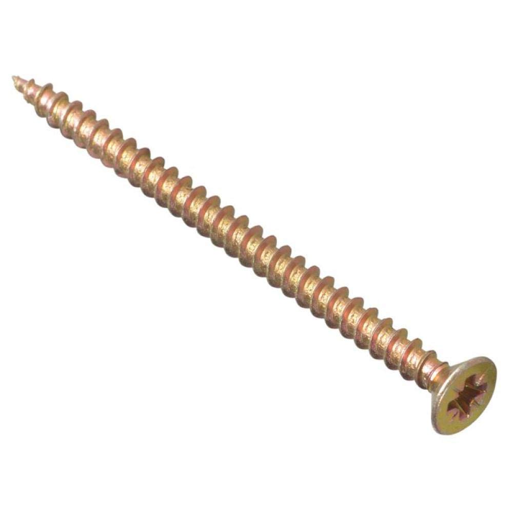 Bargainscrews Mehrzweckschrauben für Karton 100 Stück, MPS4560Y 4,5 x 60 mm, 4,5 x 60 mm