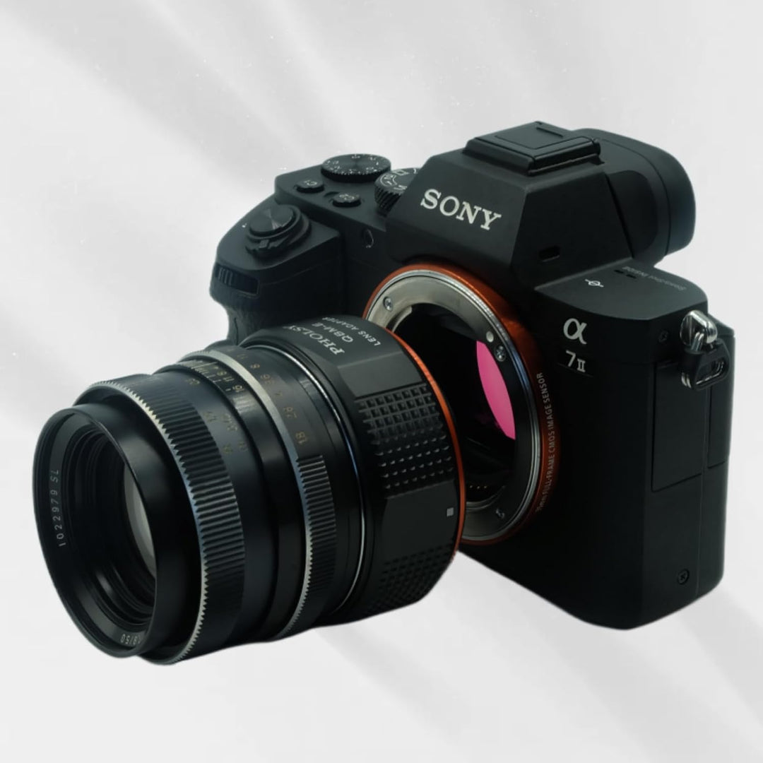 PHOLSY Objektivadapter Kompatibel mit Rollei SL35 (QBM) Rolleinar Objektiv auf Sony E Kameragehäuse