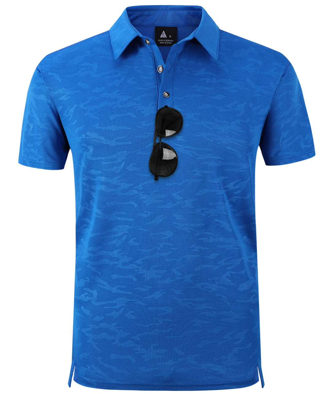 geeksport Poloshirts Herren Kurzarm Tennis Slim Fit Golf Polo Shirt Männer Sport Schnelltrocknend At