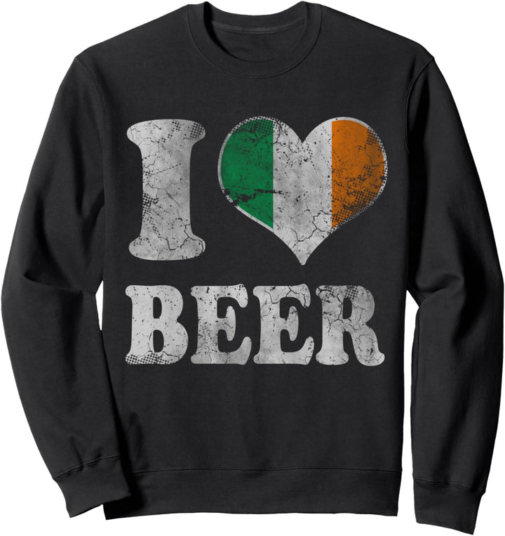 I Heart Irish Beer Ireland Irland St Patricks Day Sweatshirt