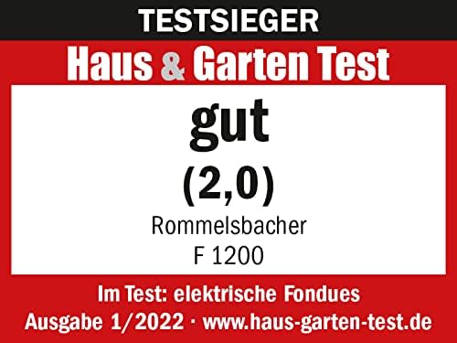 Rommelsbacher F 1200 Elektro Fondue Set, Edelstahl, 2.5