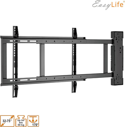 EasyLife TV Wandhalterung bis 170° elektrisch schwenkbar, VESA Wandhalterung bis 600x400 für LCD/OLE