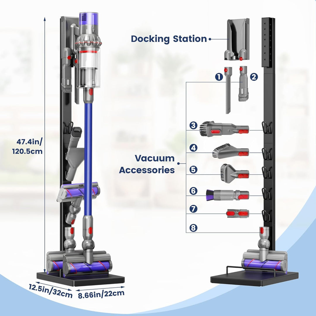 pickpiff Staubsaugerständer für Dyson – Kompatibel mit V15, V12, V11, V10, V8, V7, V6 – Freistehende