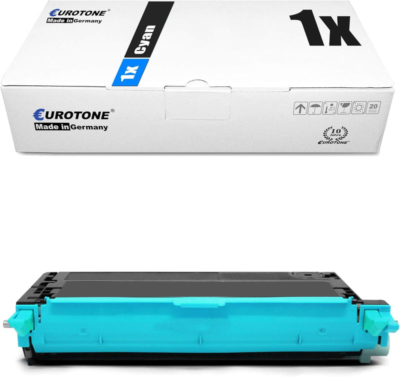 Eurotone Toner mit 50% mehr Leistung für Epson Aculaser C3800 DN DTN N ersetzen Epson Blaue Cyan, Cy
