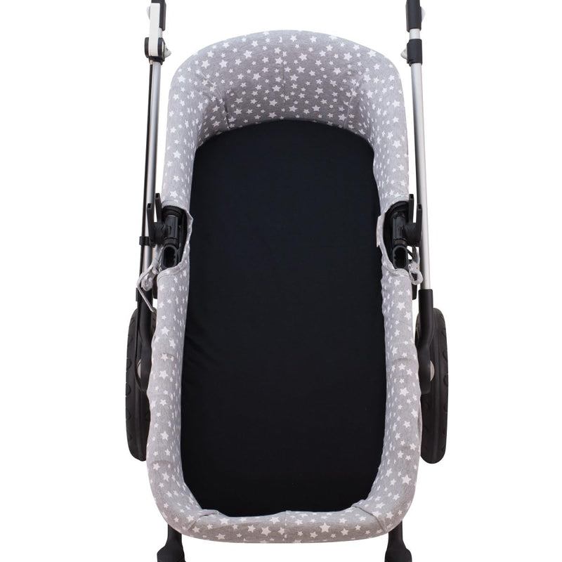 JYOKO KIDS Schutzhülle kompatibel mit Babyschale für Kinderwagen (WHITE STAR), White Star