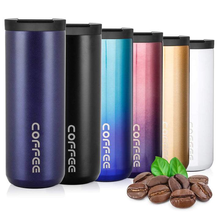 lalafancy Thermobecher 350ml/500ml Kaffeebecher-to-go, Isolierbecher Edelstahl Travel Mug Wiederverw