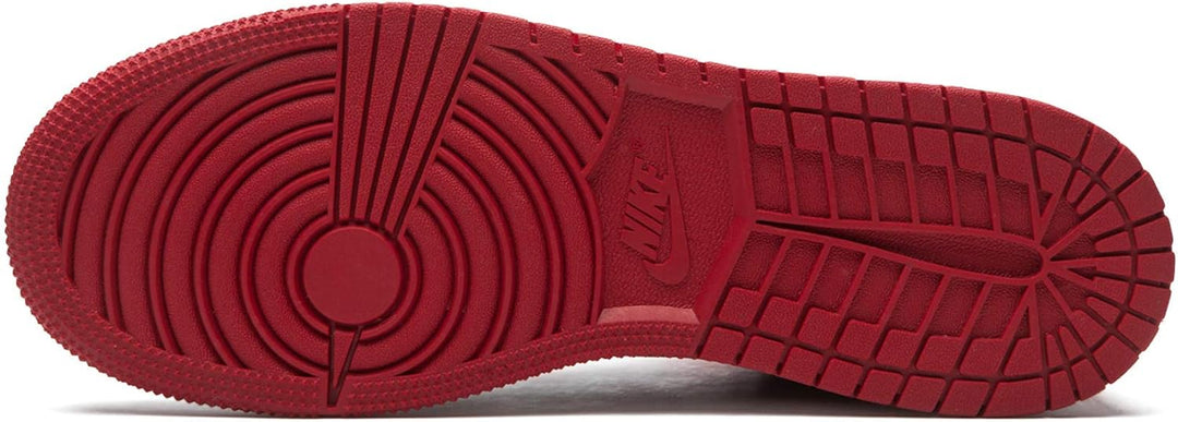 Nike Jungen Air Jordan 1 Mid (Gs) Sneaker 36.5 EU Black Gym Red White, 36.5 EU Black Gym Red White