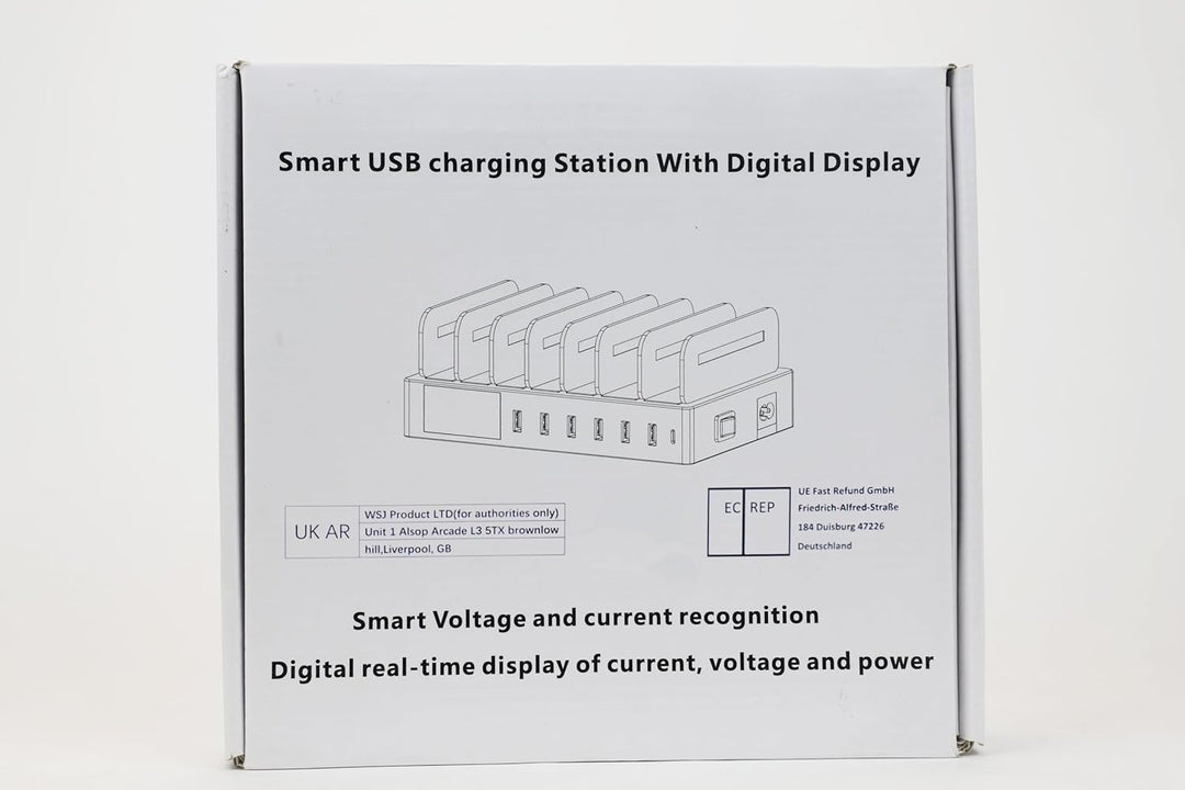 ideallife Ladestation für mehrere Geräte für 7 Anschlüsse, schnelles USB-Ladegerät mit Typ C PD20W Q
