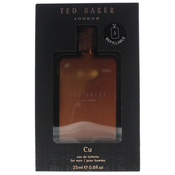 Ted Baker Tonics – Cu (Copper) – Herren 25 ml Reise-Tonics Geschenk – Eau de Toilette 25ml, 25ml