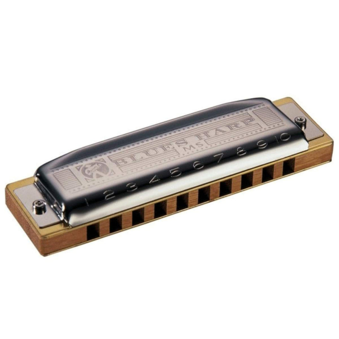 Hohner HH532D Blues Harp - Key of D Chrome Single, Single