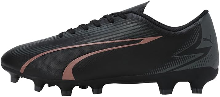 PUMA Men's Ultra Play Fg/Ag Soccer Shoe 40.5 EU Puma Black Copper Rose, 40.5 EU Puma Black Copper Ro