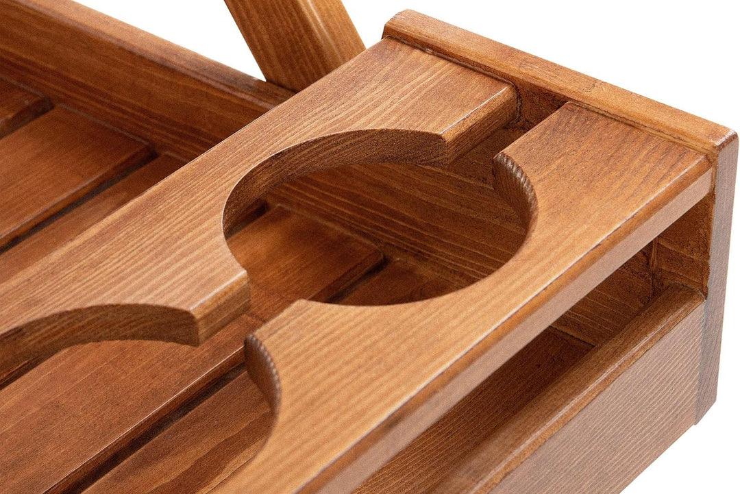 konsimo Servierwagen ARVICOLA Teakholz | Teak - Dinett - Kaffee - Teewagen - Butler - Gartentisch -
