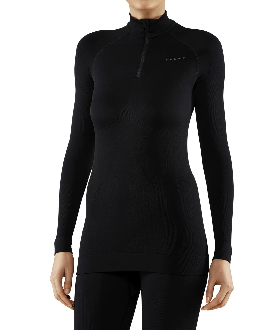 FALKE Damen Maximum Warm High Zip Neck Funktionsshirt Langarm kalte bis sehr kalte Temperaturen Funk