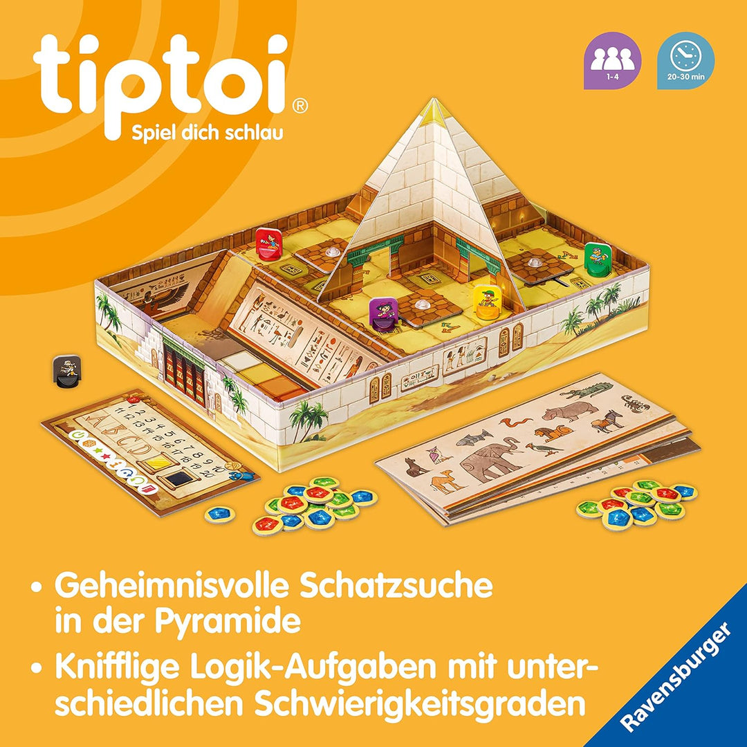 Ravensburger tiptoi Spiel 00120 Das Geheimnis der Logik-Pyramide - Lernspiel ab 6 Jahren, Logikspiel