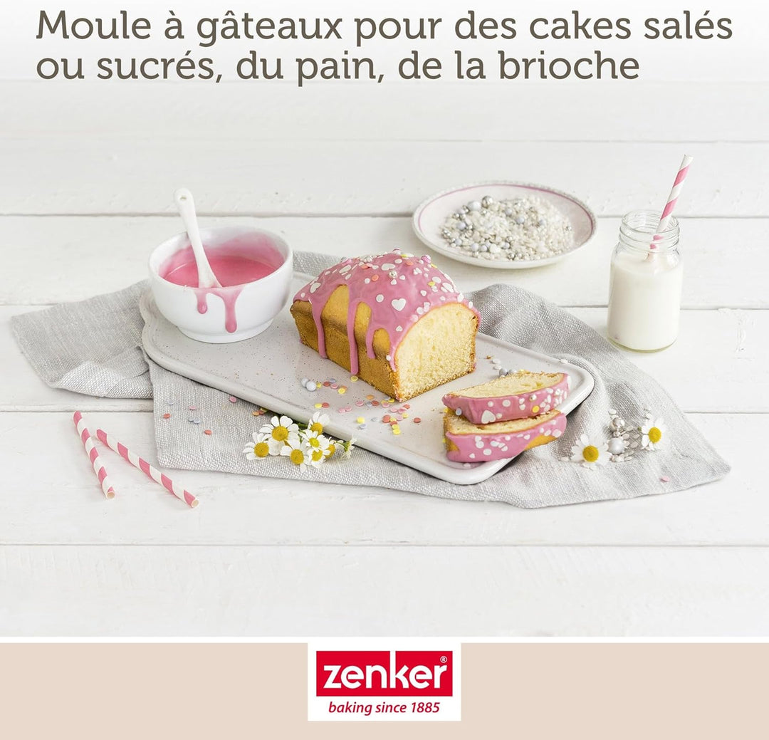 Zenker 9916650 2er Set Kuchenformen 20 cm und 16 cm, Kuchenform, rechteckige Kuchenform, rechteckig,