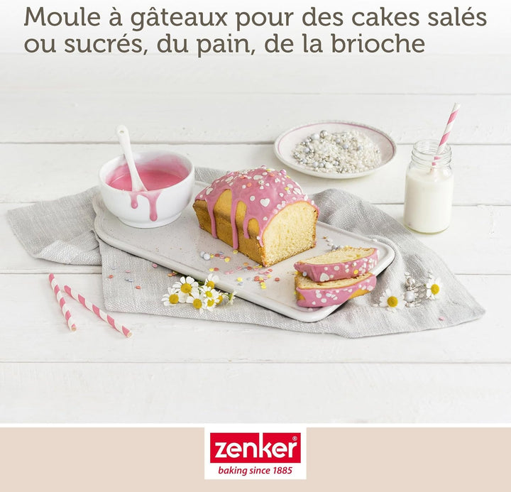 Zenker 9916650 2er Set Kuchenformen 20 cm und 16 cm, Kuchenform, rechteckige Kuchenform, rechteckig,