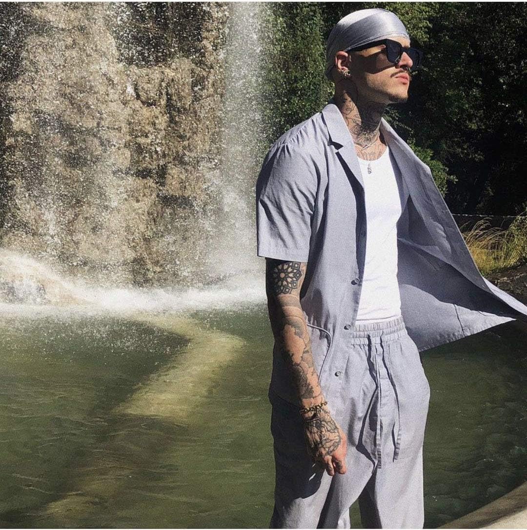 Durags Doo Rag Dew Rags für Herren, 360 Wellen, Samt, Durags, Kopfbedeckung, Totenkopfmütze, Kopfbed
