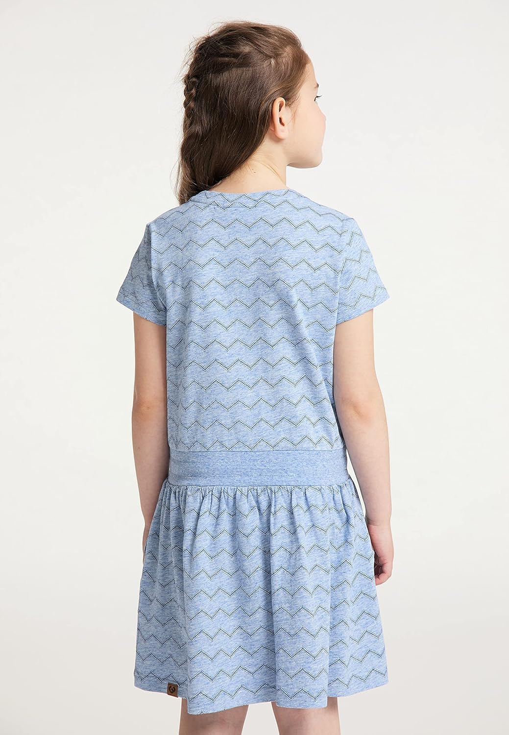 Ragwear MAGY Chevron Mädchen Kleid 128 Blau, 128 Blau