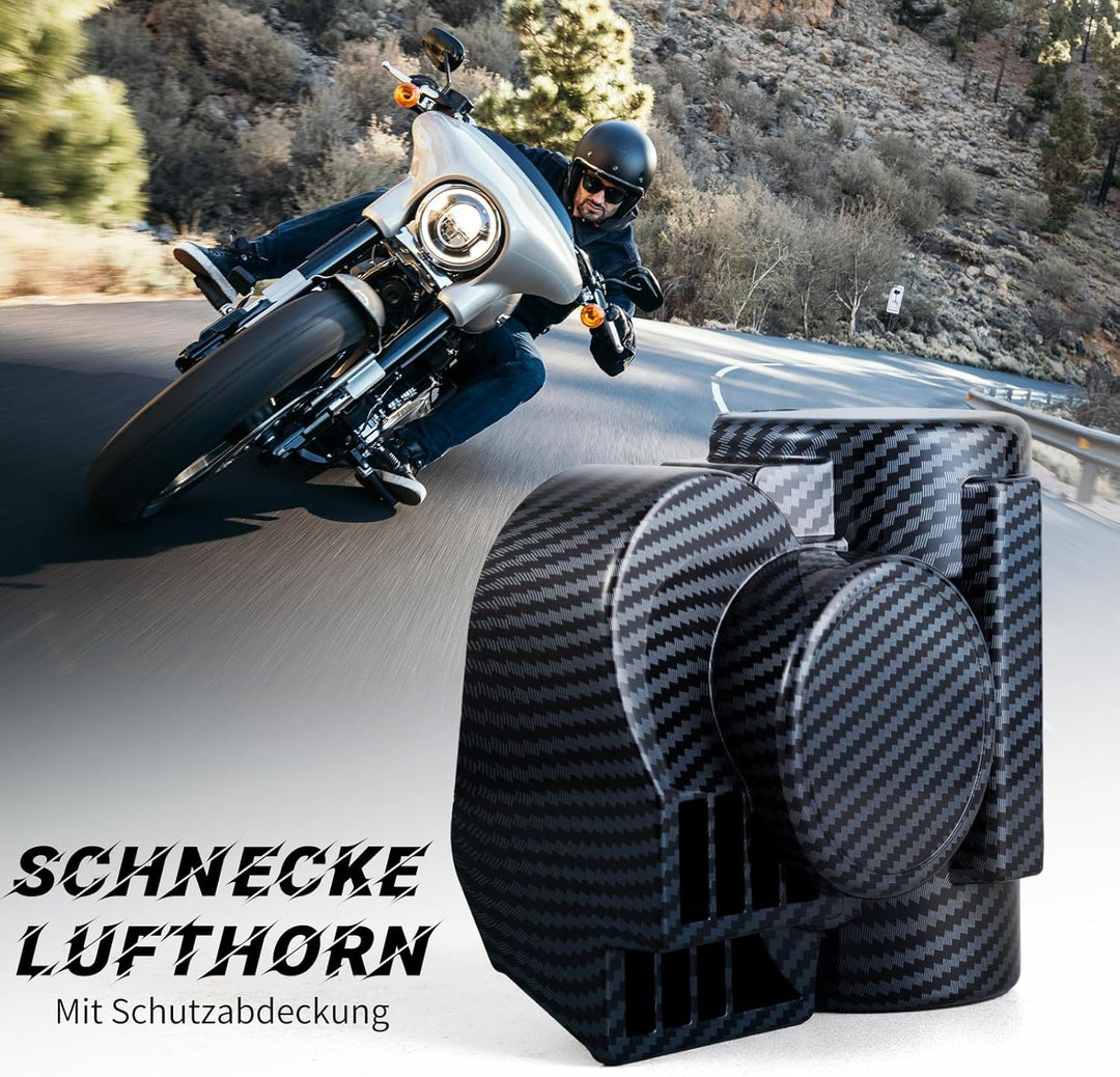 FARBIN Autohupe 12v Druckluft Hupe Airhorn mit kompressor Laute Lkw Luft horn Signalhorn für Motorra