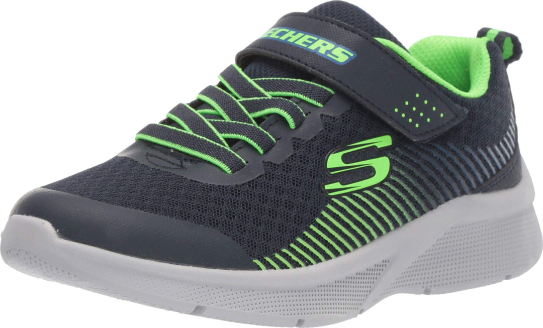 Skechers Jungen Tri-namicsArbeiten 27 EU Navy Textile Lime Blue Trim, 27 EU Navy Textile Lime Blue T