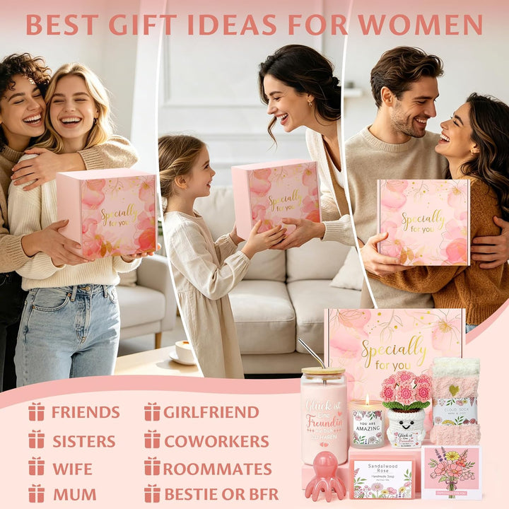 Beste Freundin Geschenke, Trinkgläser Geburtstagsgeschenk für Freundin Schwester,Geschenkideen für F