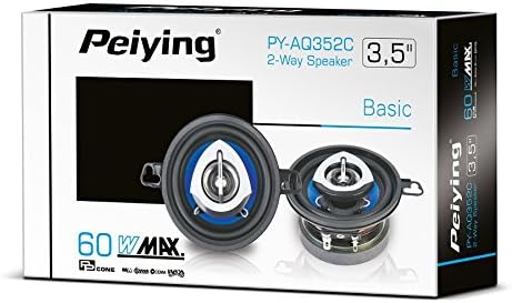 PY-AQ352C hohe qualität Autolautsprecher 3,5", 60W, 2 Stück Set, Auto KFZ Lautsprecher