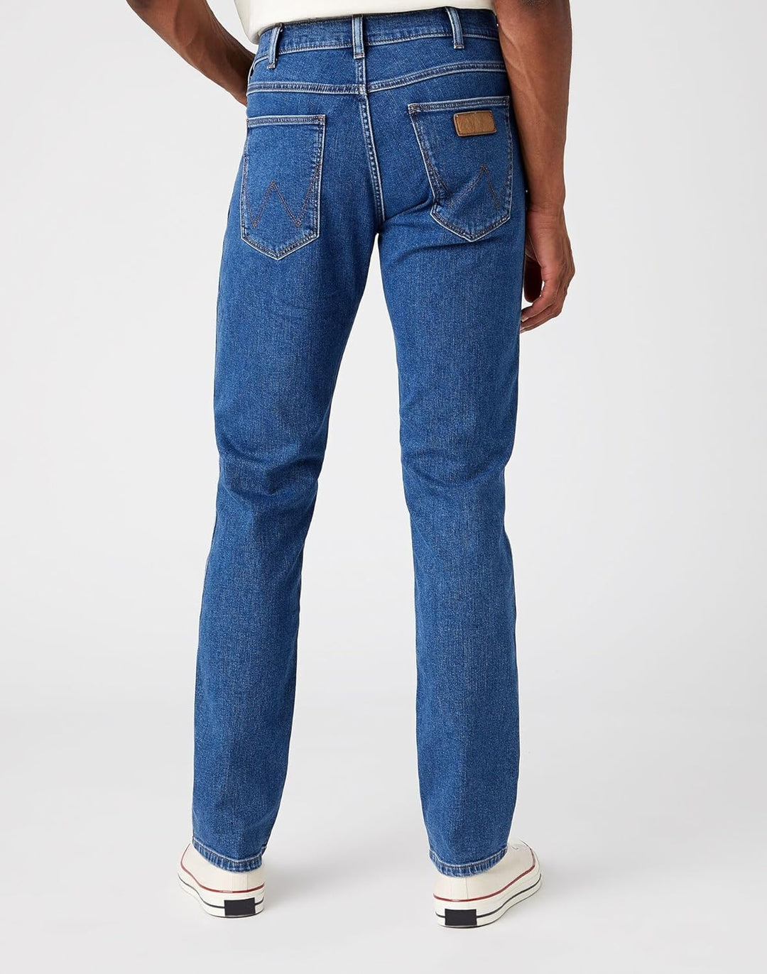 Wrangler Herren Jeans Greensboro Regular Fit Herrenhose Straight Blau W30 - W42 29W / 32L The Stone