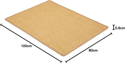 Kratzmatte für Katzen - Fussmatte Sisal Kratzteppich - natürliche Sisalmatte robust - Vorleger aus 1