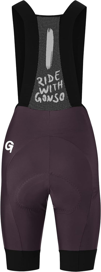 Gonso Damen Fahrradhose Sqlab Go Bib W 42 Dark Plum, 42 Dark Plum