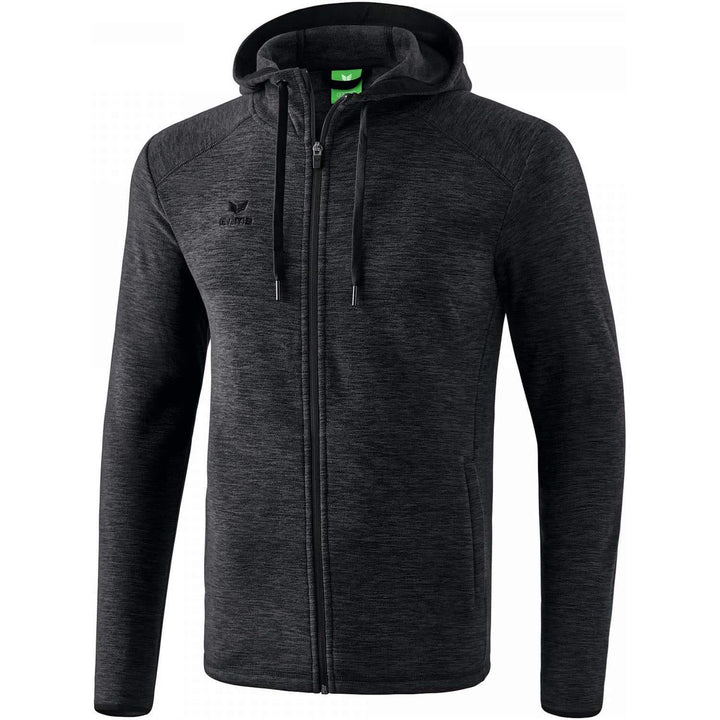 Erima Herren Fleecejacke, Polyester, Schwarz Melange, XL