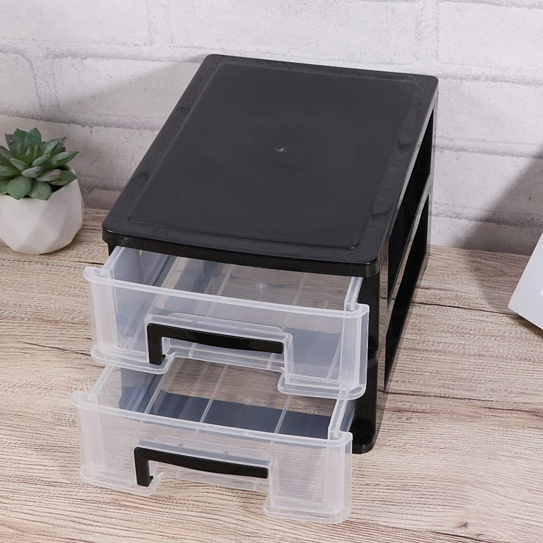 BESPORTBLE Doppelschicht Lagerregal Organizer Möbel Schrank Lagerschrank Kunststoff Schublade Typ Mu