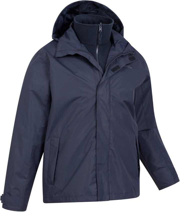 Mountain Warehouse Fell 3-in-1 Herren-Outdoor-Jacke - wasserdichte, atmungsaktive Regenjacke, Multif