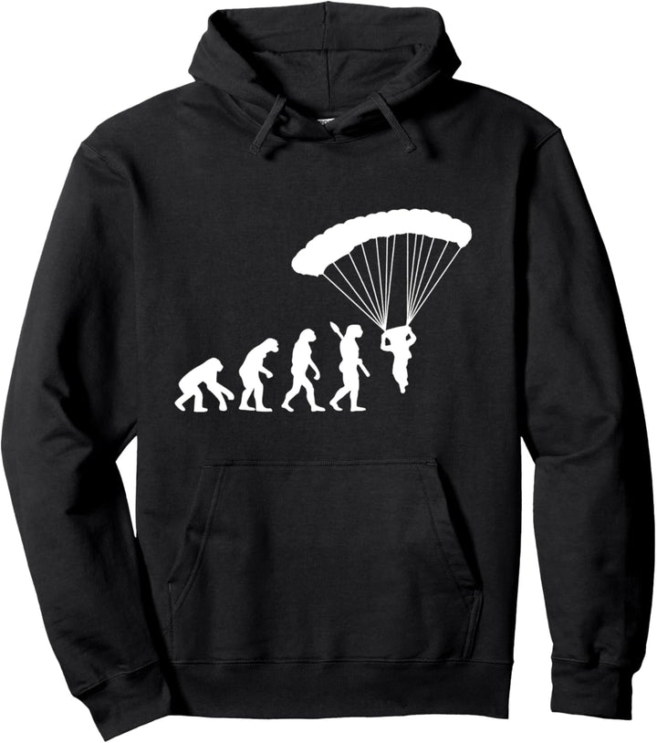 Lustige Skydive Evolution | Skydiving Fallschirmspringer Pullover Hoodie