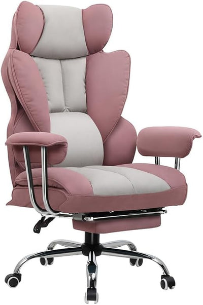 GTPLAYER Gaming Stuhl, Gamer Stuhl, Ergonomischer Bürostuhl mit Fussstütze, Stoffoberfläche, Federsi