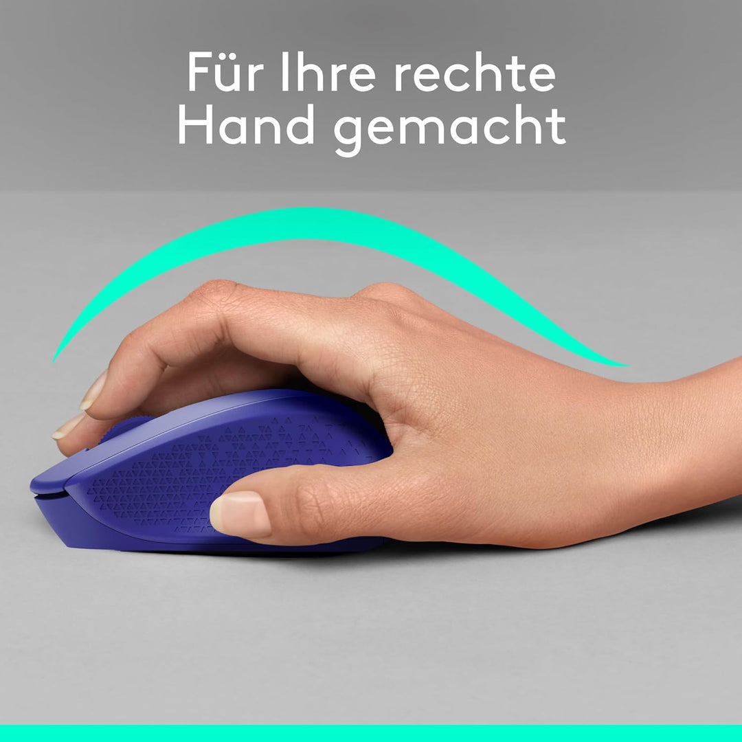 Logitech M330 SILENT PLUS Kabellose Maus, 2,4 GHz mit USB-Nano-Empfänger, 1000 DPI Optical Tracking,