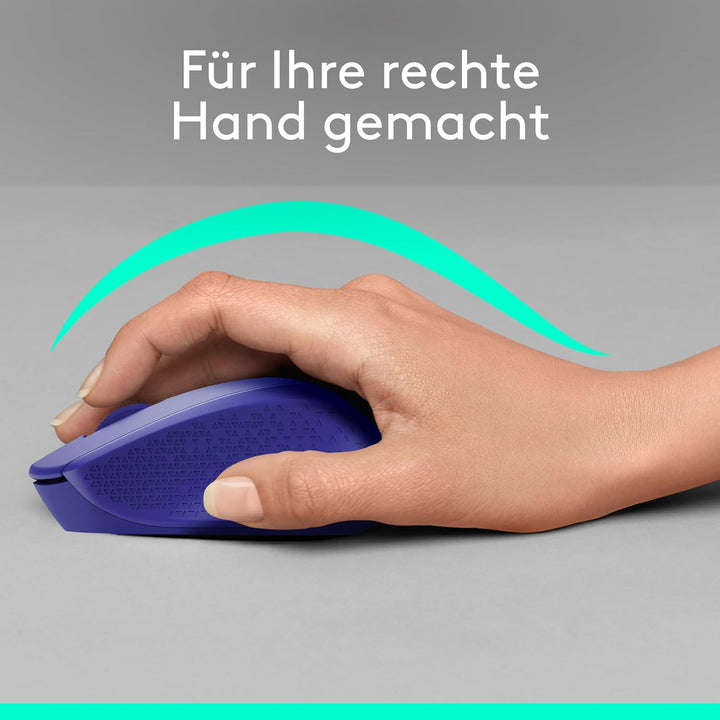 Logitech M330 SILENT PLUS Kabellose Maus, 2,4 GHz mit USB-Nano-Empfänger, 1000 DPI Optical Tracking,