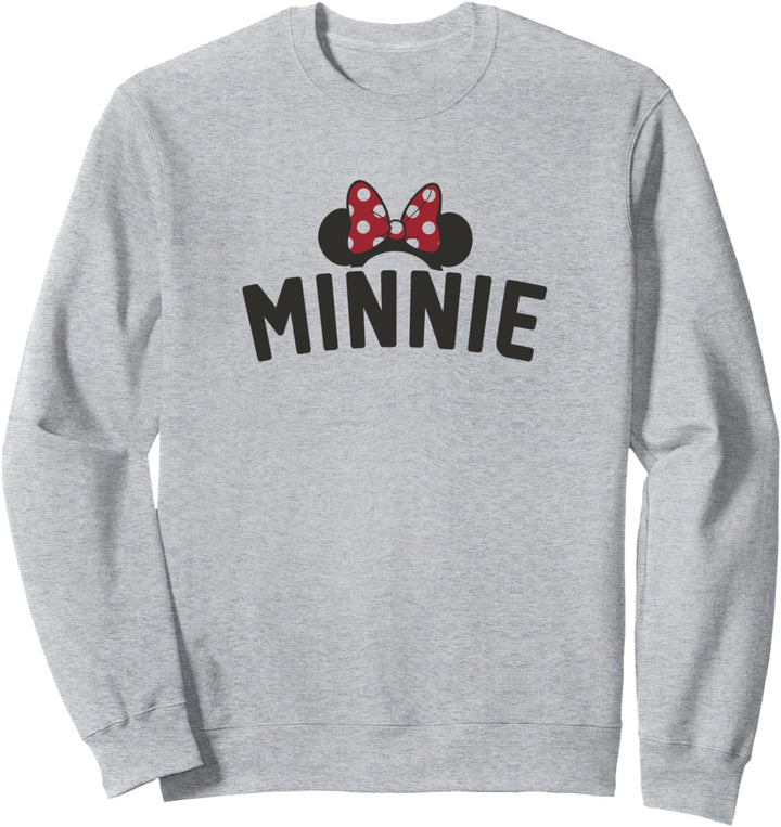 Disney Mickey And Friends Minnie Text Ears & Bow Sweatshirt