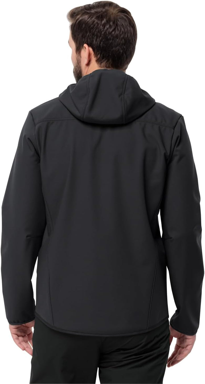 Jack Wolfskin Herren Bornberg Hoody M Softshelljacke S Schwarz, S Schwarz