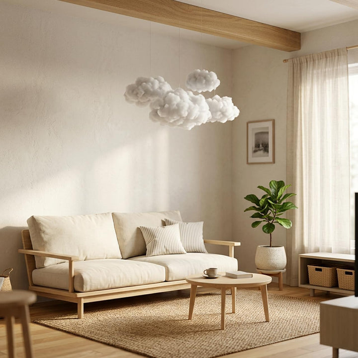 NUOBESTY Künstliche Wolke dekorative hängende Wolke Ornament DIY 3D Baumwolle Requisiten für Hochzei