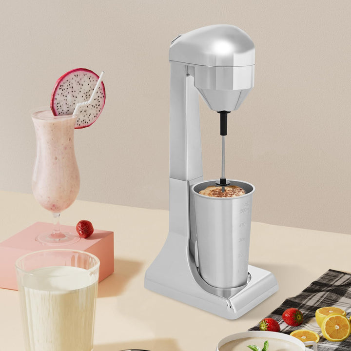 Milchshake Maker, Getränkemixer elektrischer Standmixer 500 ml Becher - 100 W 2 Geschwindigkeitsstuf
