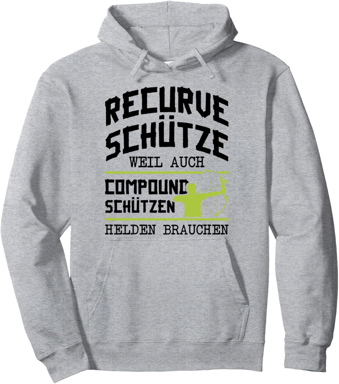Bogenschützen Recurve Bogen Schütze Spruch Bogenschiessen Pullover Hoodie